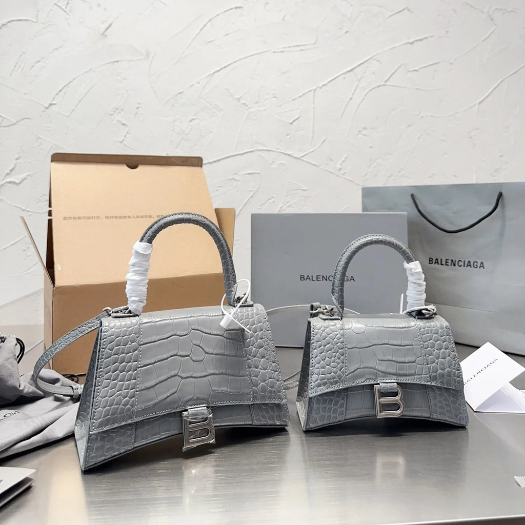 Crocodile Effect Tote Crossbody Bag