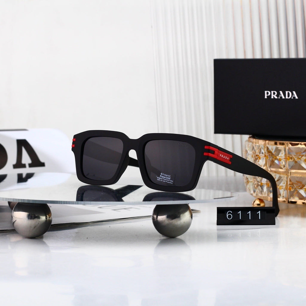 Luxury Metal Polygon Sunglasses Brand Design Fashion 6111