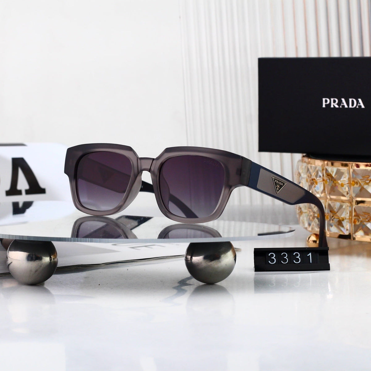Casual Metal Polygon Sunglasses Fashion Streetwear 3331