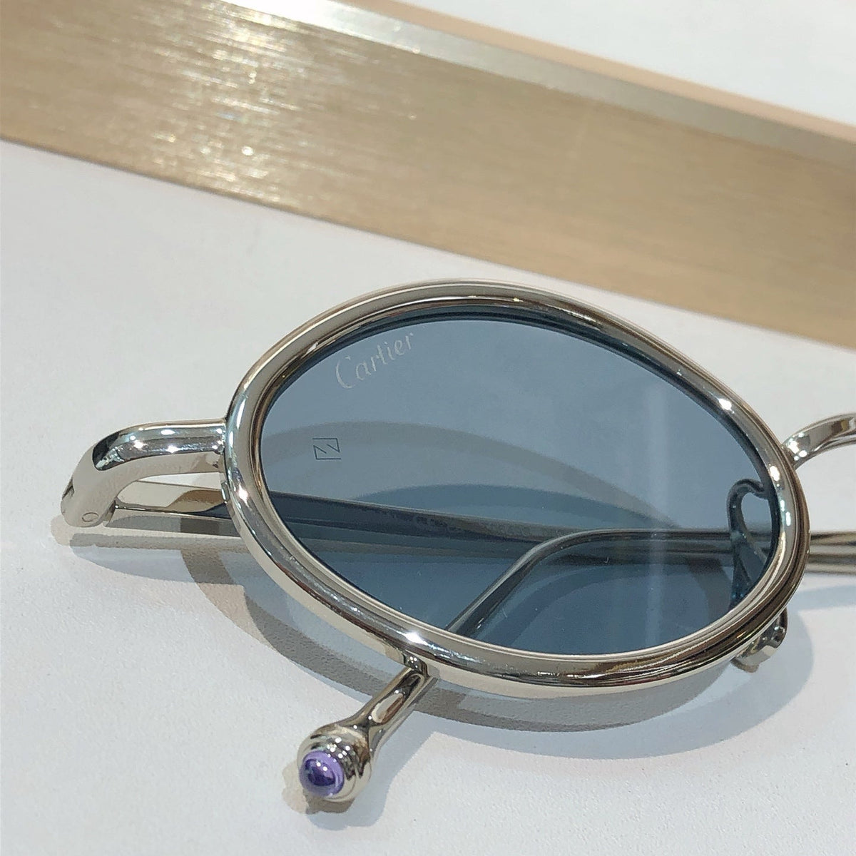7 Color Vintage Oval Metal Sunglasses CT0649S