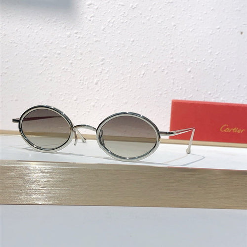 7 Color Vintage Oval Metal Sunglasses CT0649S