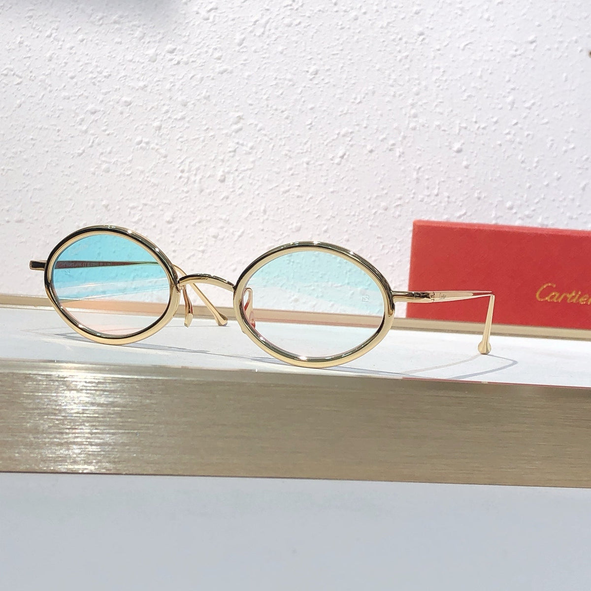 7 Color Vintage Oval Metal Sunglasses CT0649S