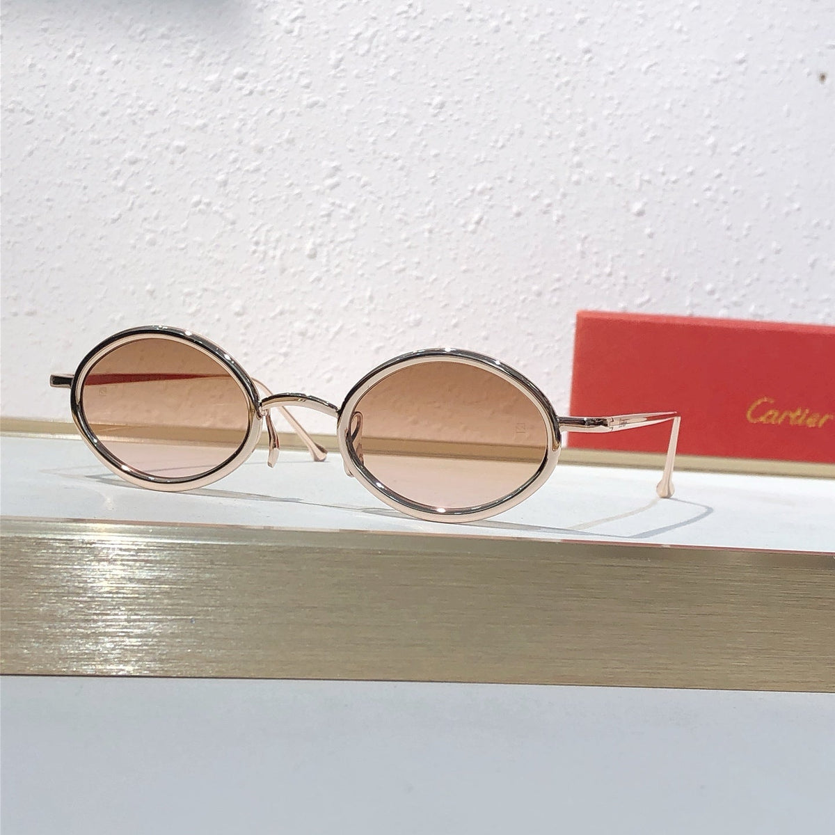 7 Color Vintage Oval Metal Sunglasses CT0649S