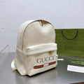 Leather Printed Backpack