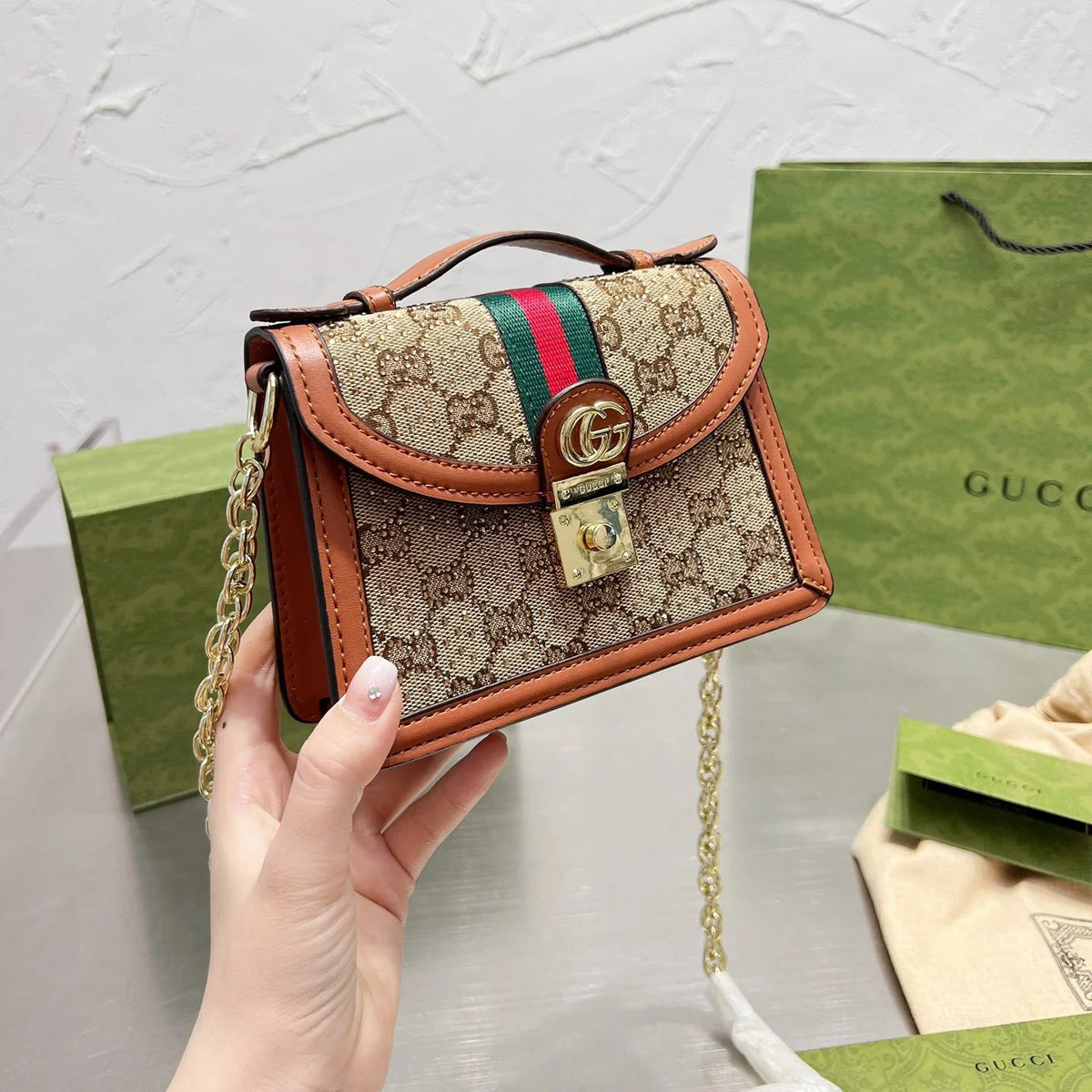 Ophidia Series Mini Chain Bag