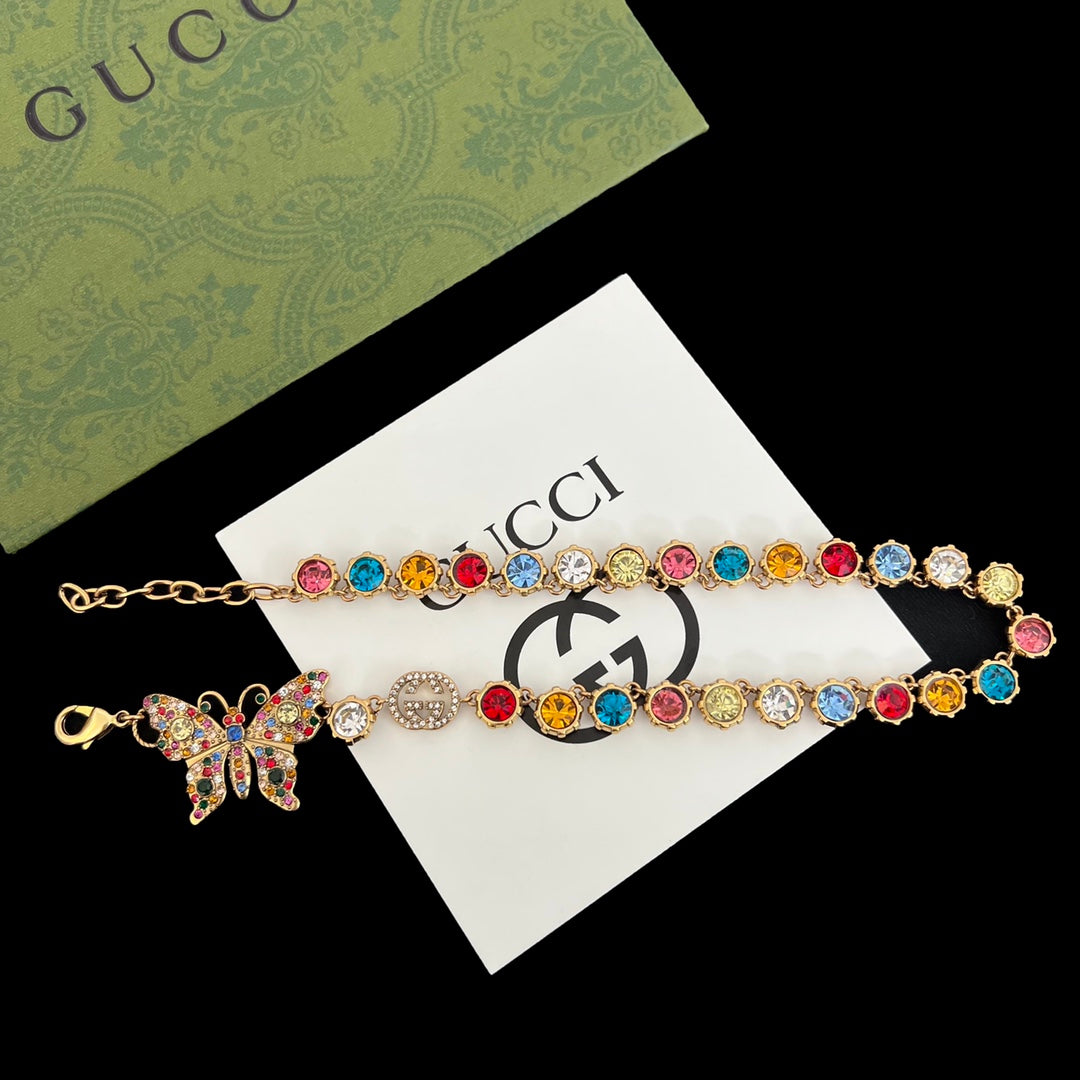 Vintage Butterfly Fancy Diamond Set