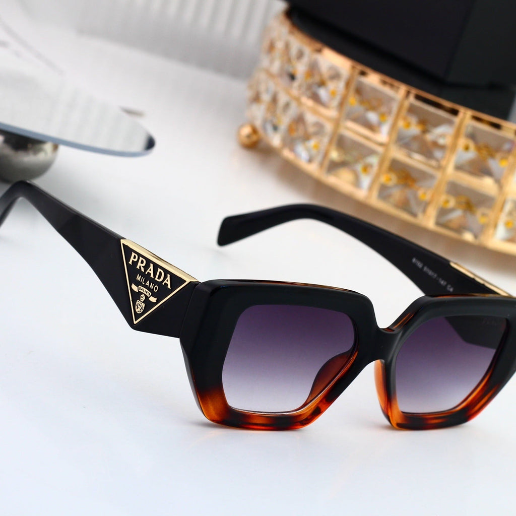 Polarized Sunglasses Personality Irregular Square Frame Sunglasses 7103
