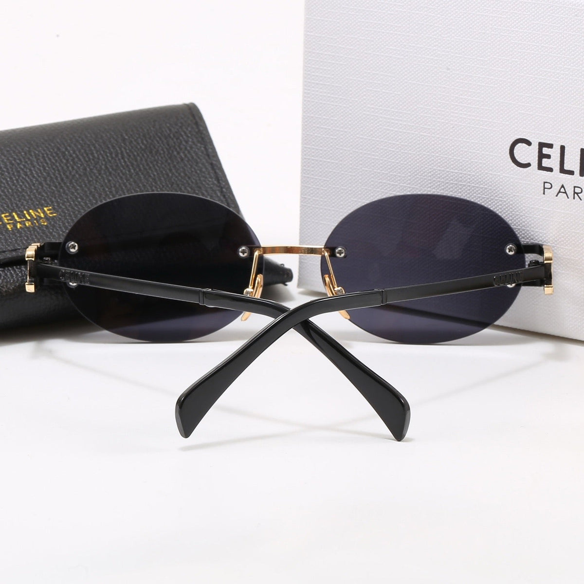 New round frame trendy metal sunglasses 4399
