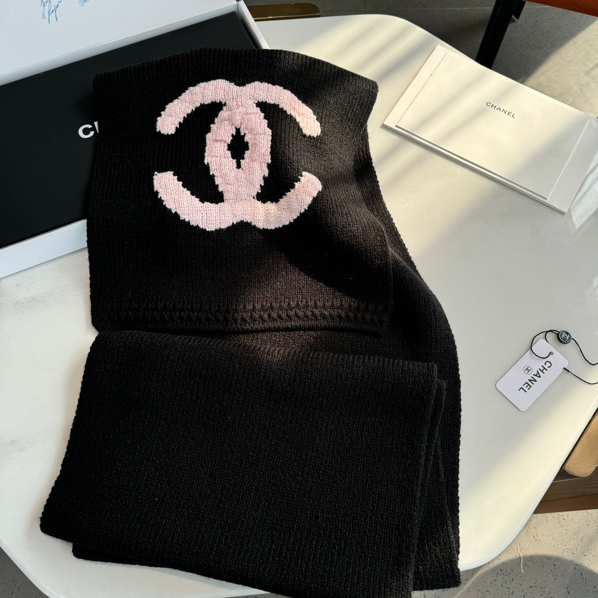 Luxury 100% Cashmere Knit Scarf – Soft Elegant Color Palette, 32 × 170 cm
