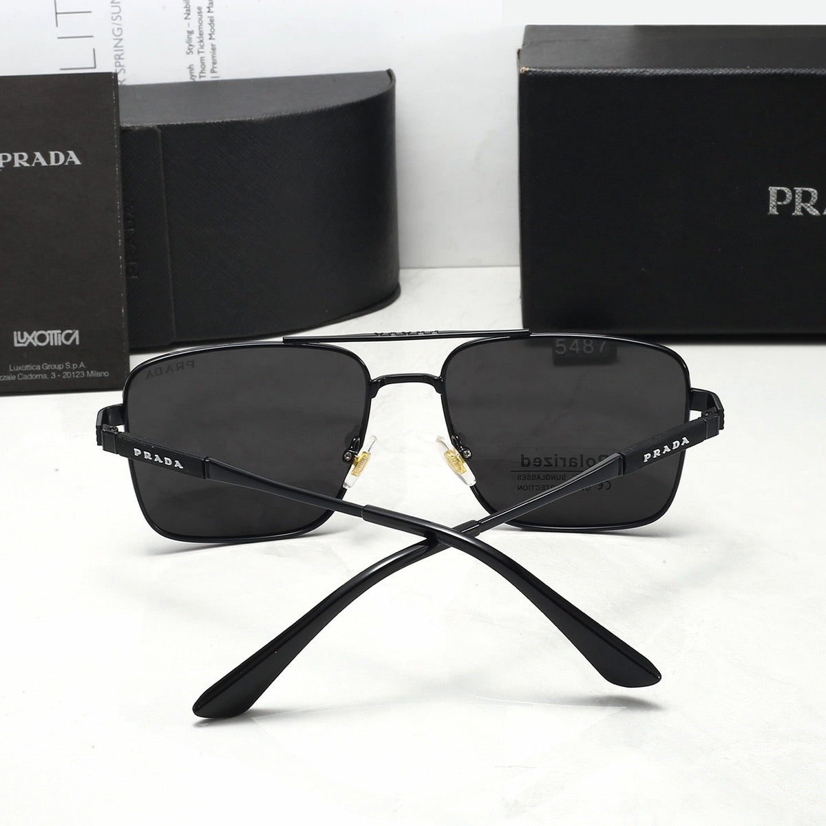 New polarized stylish casual metal sunglasses 5487