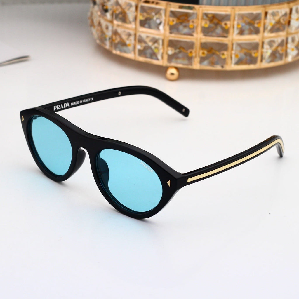 Vintage Metal Logo Polygon Sunglasses Men Classic 49002