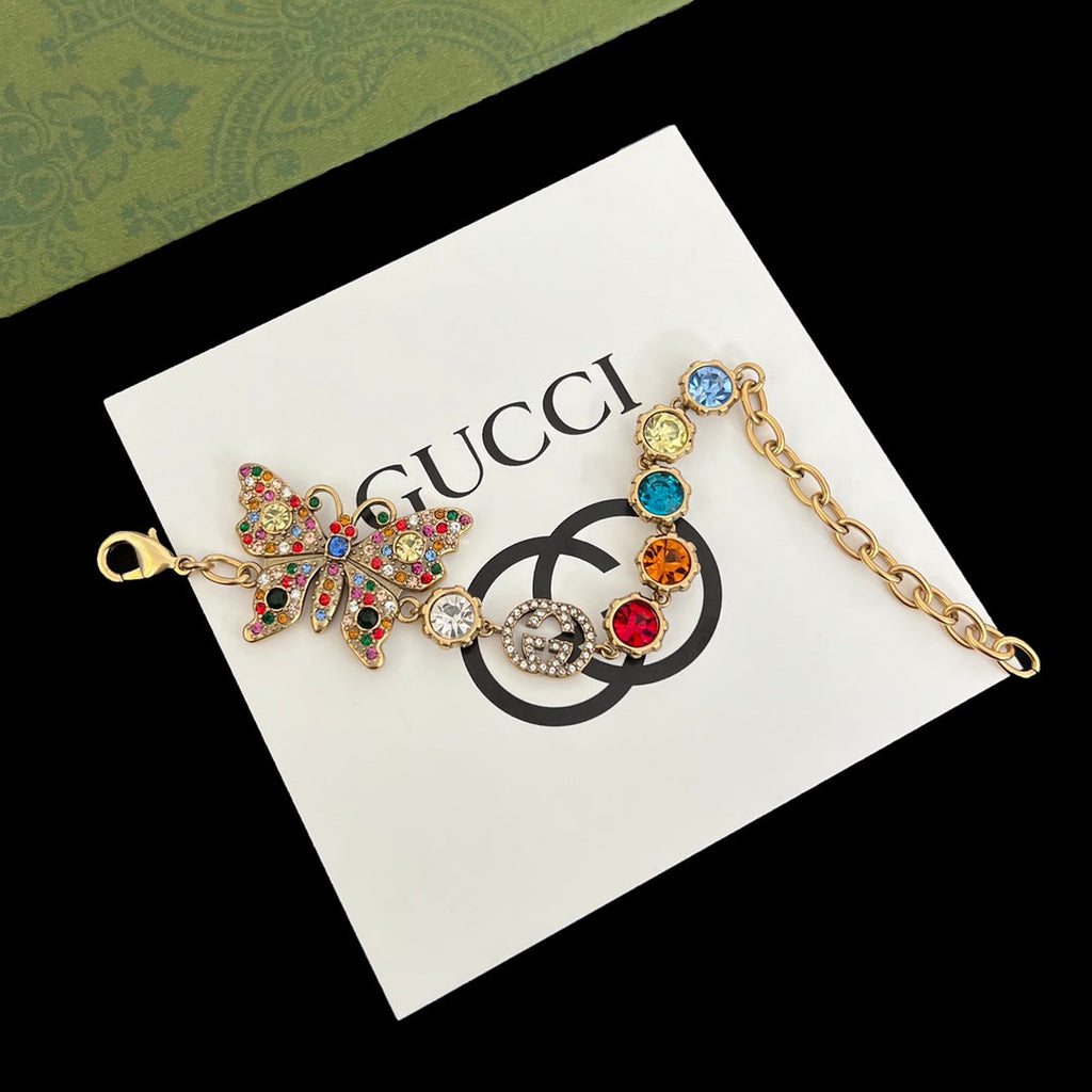 Vintage Butterfly Fancy Diamond Set