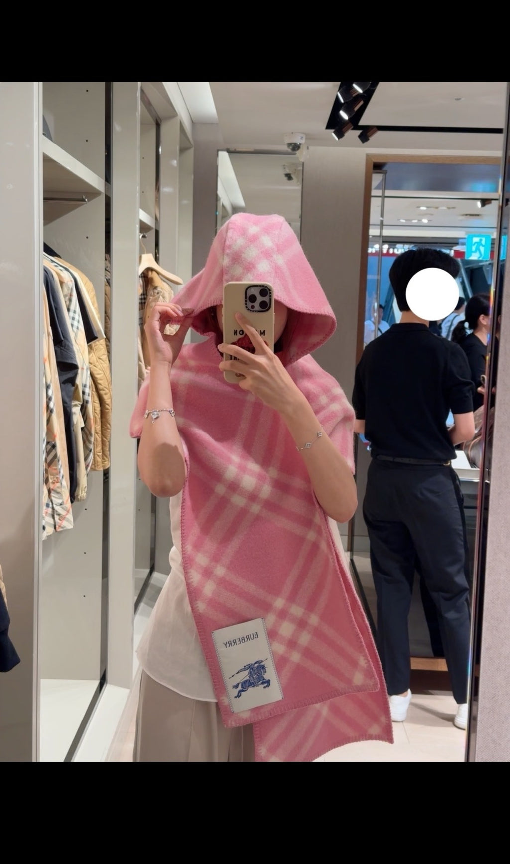 ✨ In Stock | 2025 New Year Hooded Checkered Wool Shawl – Elegant Blanket-Style Wrap