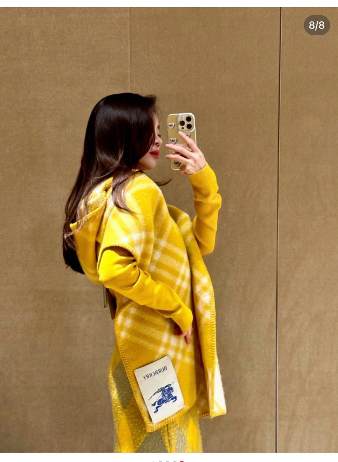 ✨ In Stock | 2025 New Year Hooded Checkered Wool Shawl – Elegant Blanket-Style Wrap