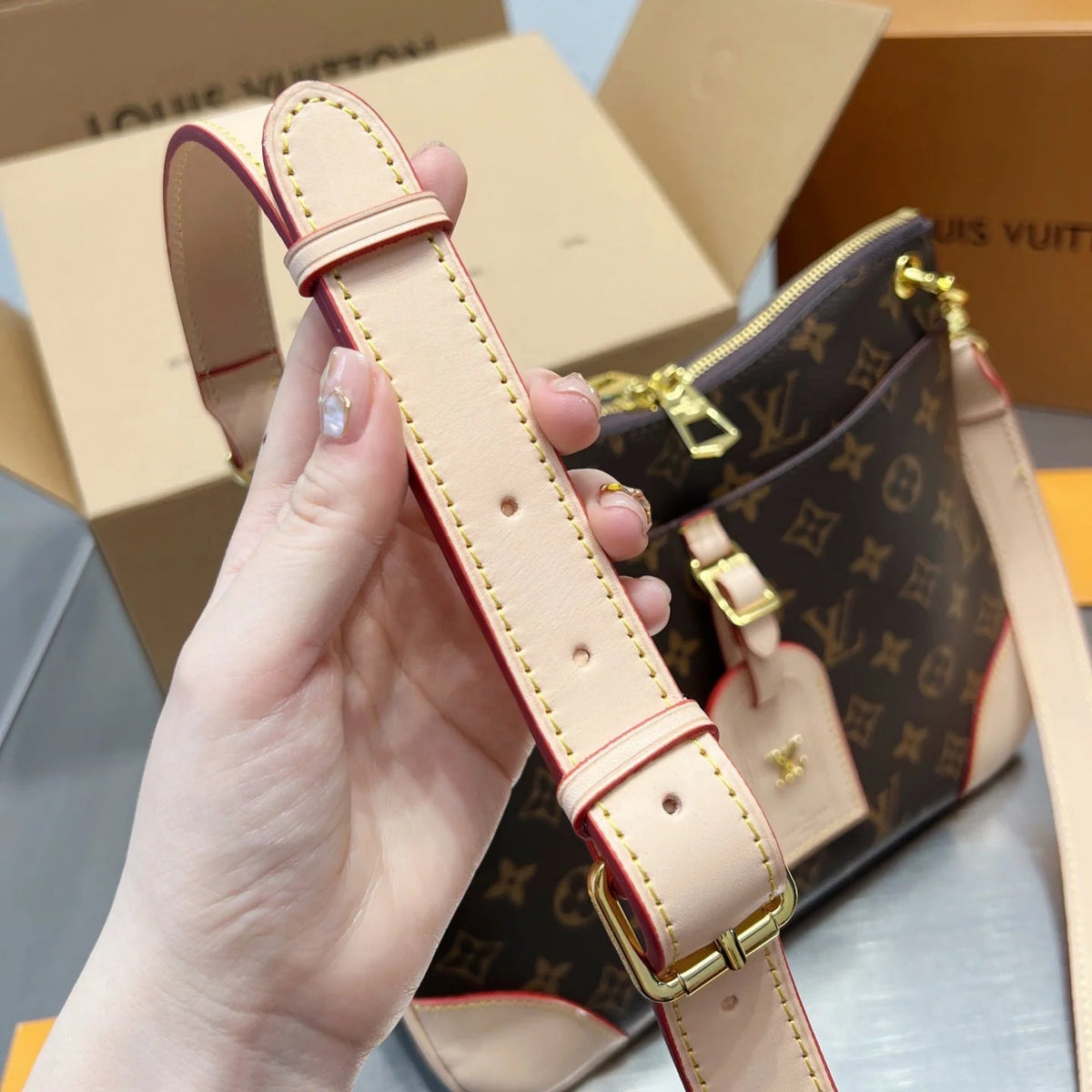 Classic Vintage Monogram Print Bag