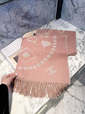 2026 New Double-Sided Cashmere Scarf – Playful Vintage Feminine Style