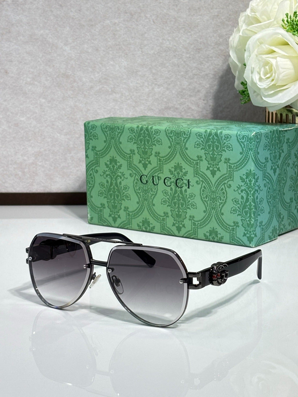 7 Color Rimless Round Sunglasses 1595