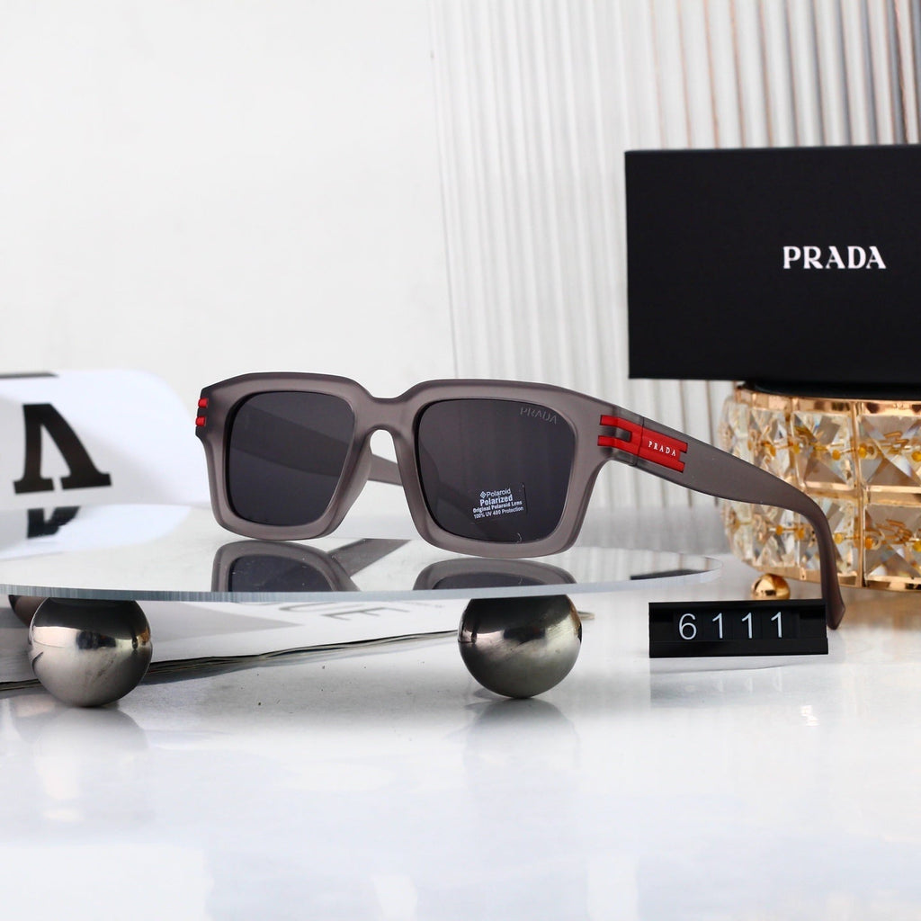 Luxury Metal Polygon Sunglasses Brand Design Fashion 6111
