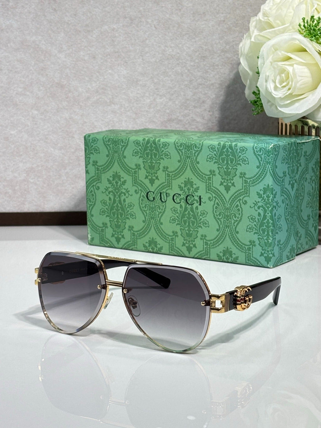 7 Color Rimless Round Sunglasses 1595