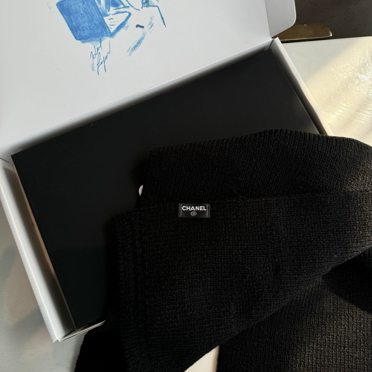 Luxury 100% Cashmere Knit Scarf – Soft Elegant Color Palette, 32 × 170 cm