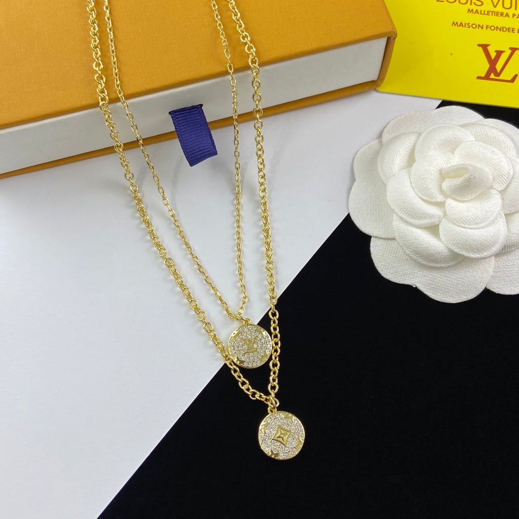 Trendy Double Layer Sweater Necklace