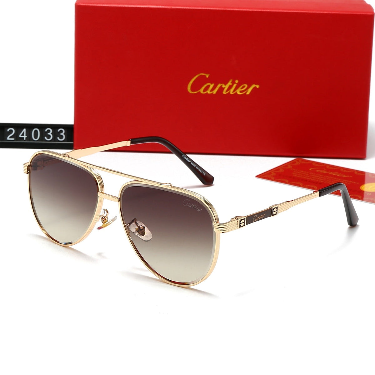 Fashion metal frame universal sunglasses 24033