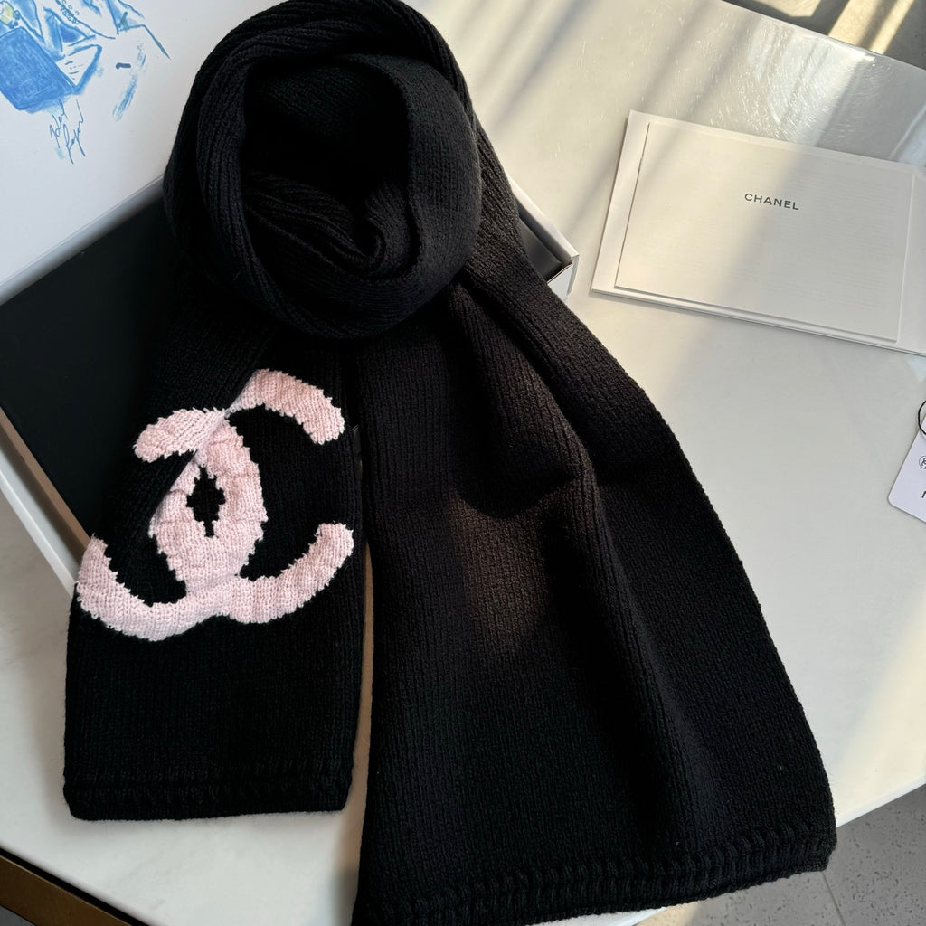 Luxury 100% Cashmere Knit Scarf – Soft Elegant Color Palette, 32 × 170 cm