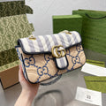 Marmont series raffia chain bag