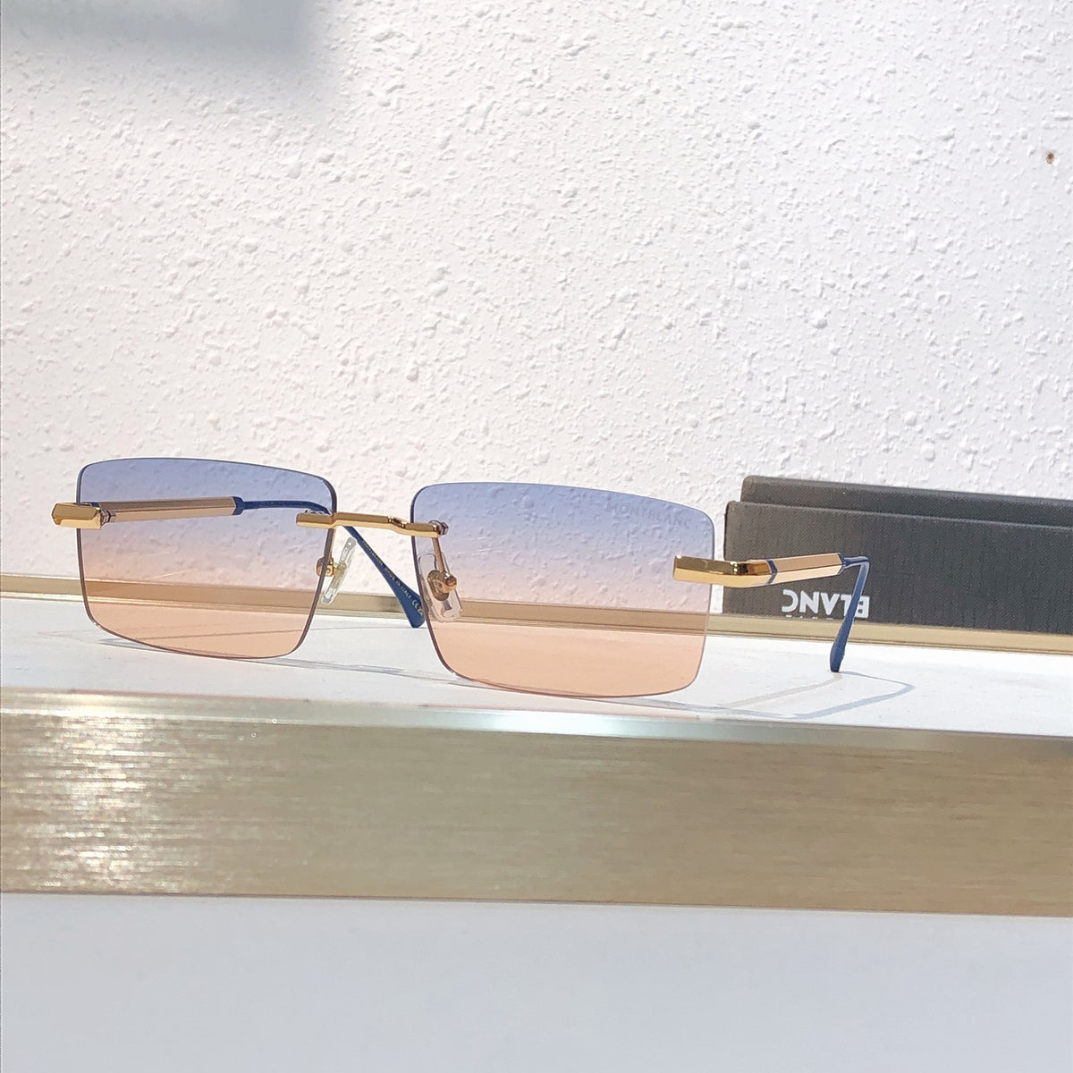6 Color Rimless Rectangular Sunglasses - MB7171S