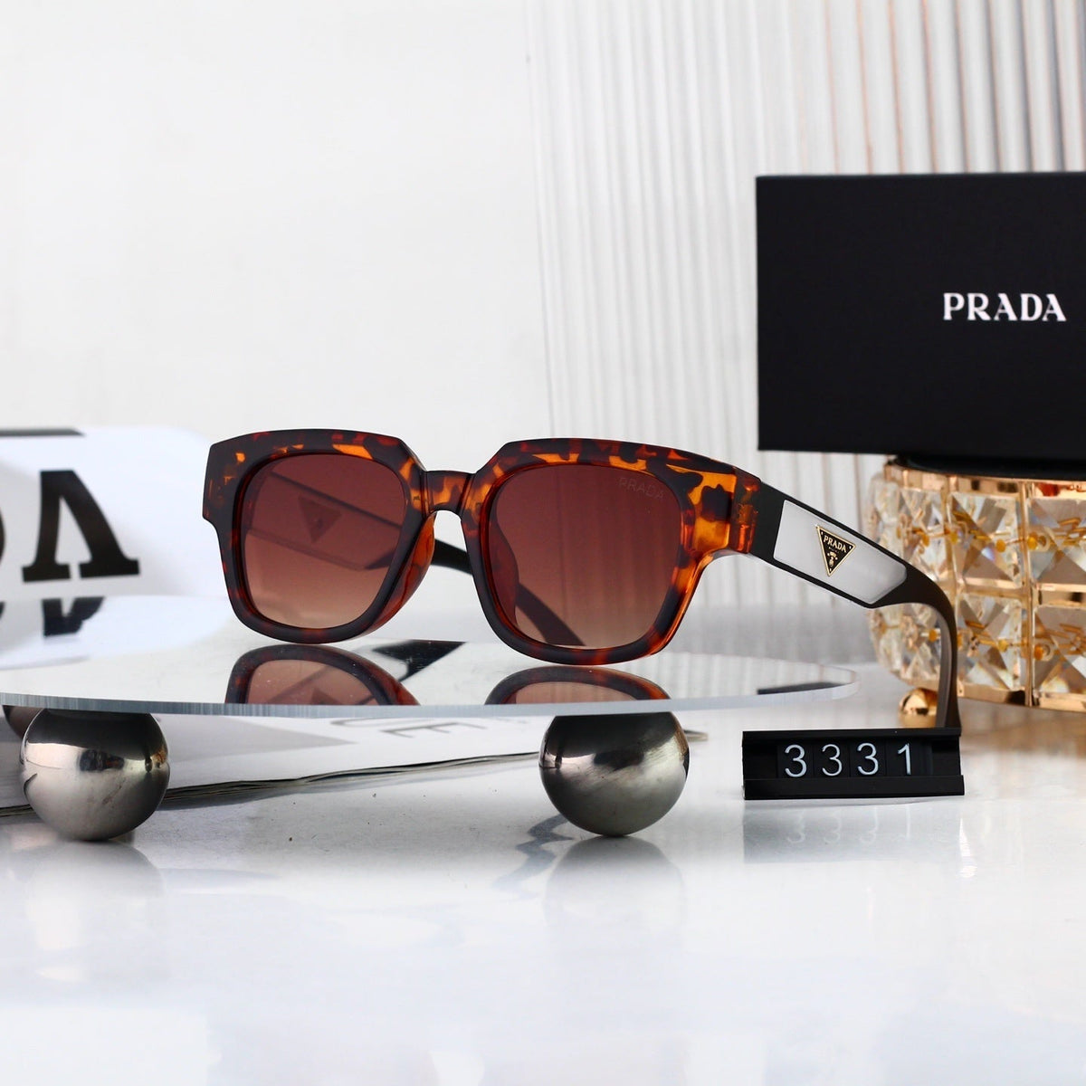 Casual Metal Polygon Sunglasses Fashion Streetwear 3331