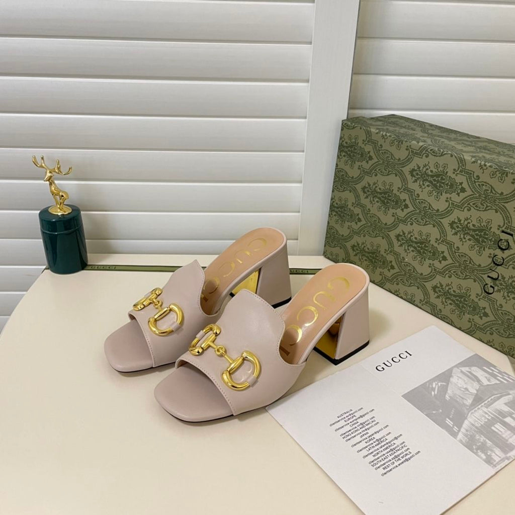 Horsebit High Heel Sandals