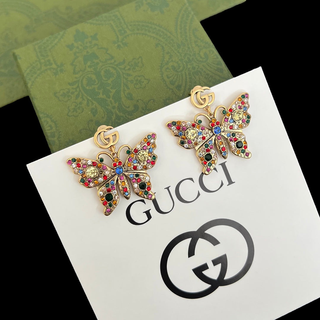 Vintage Butterfly Fancy Diamond Set