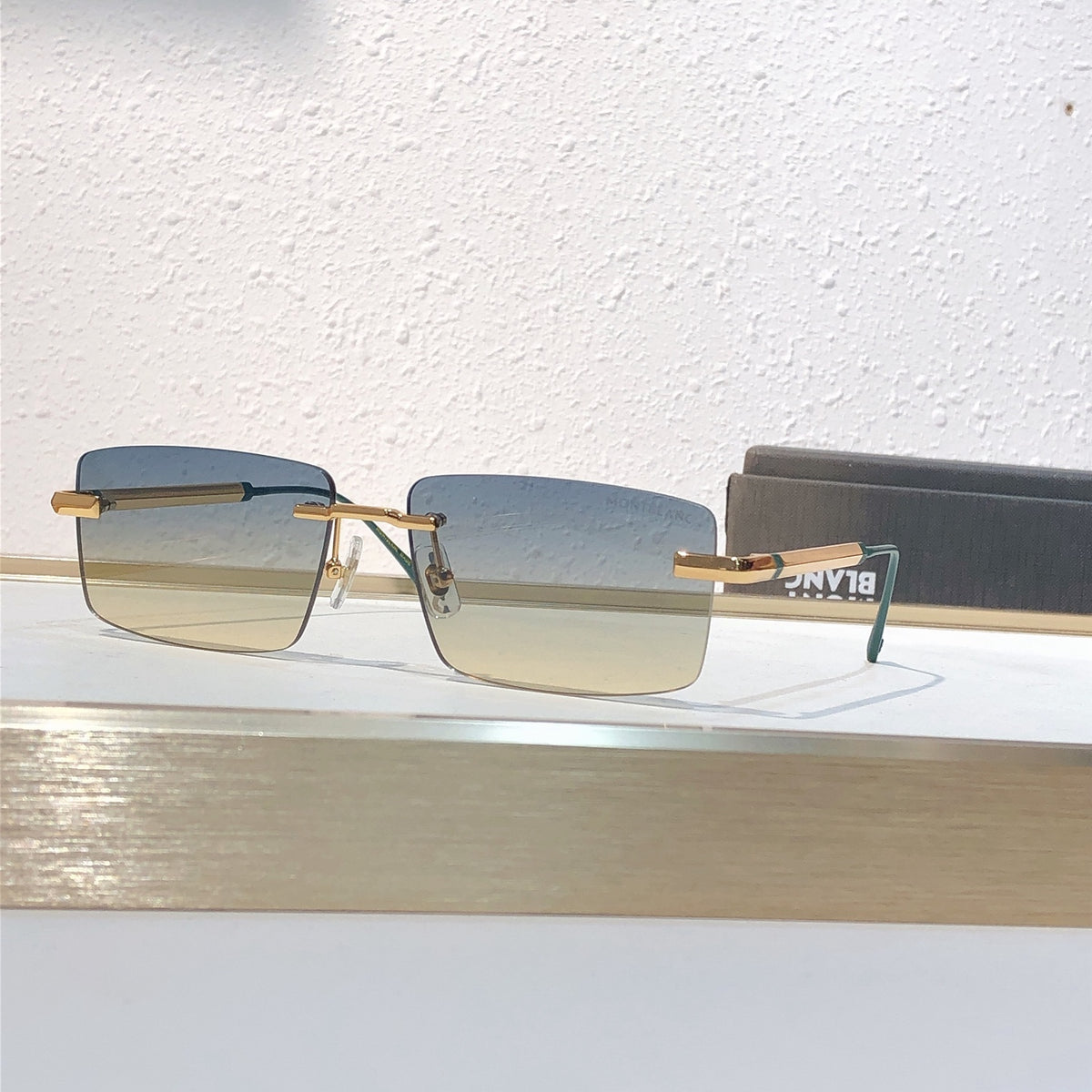 6 Color Rimless Rectangular Sunglasses - MB7171S