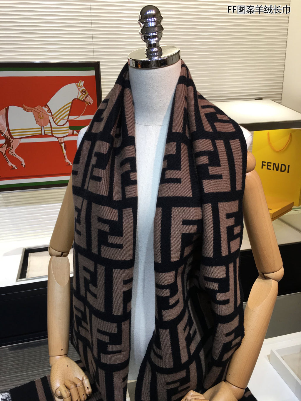 💖✨😘👍 New Geometric Jacquard Wool & Silk Long Scarf 💟