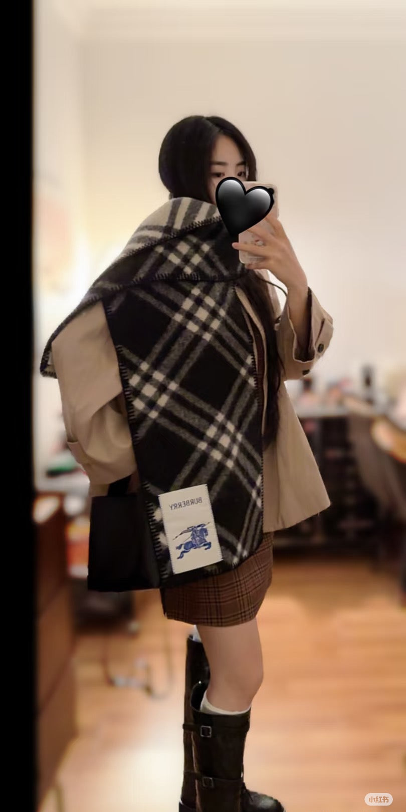 💰✨✨ In Stock | 2025 New Year Hooded Checkered Wool Shawl – Elegant Blanket-Style Wrap