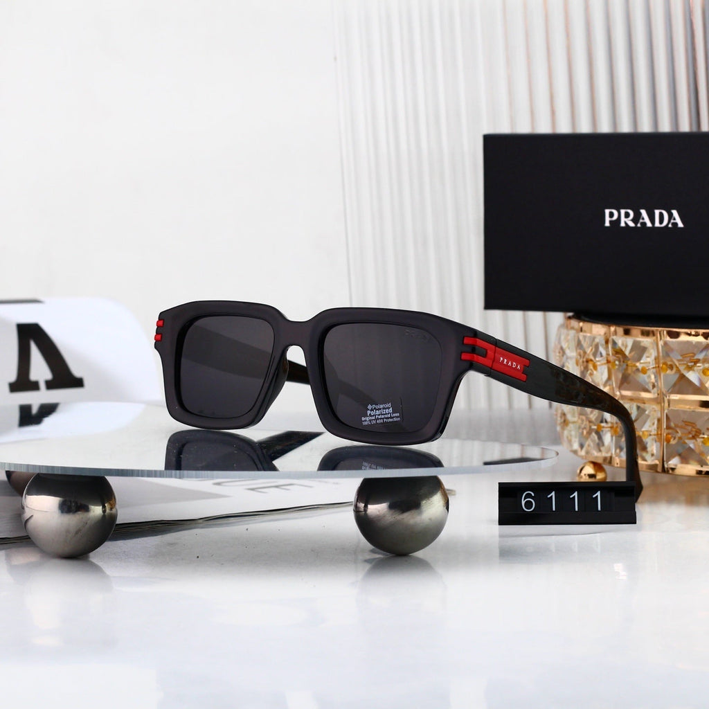 Luxury Metal Polygon Sunglasses Brand Design Fashion 6111