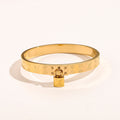 Lock Pendant Monogram Bracelet