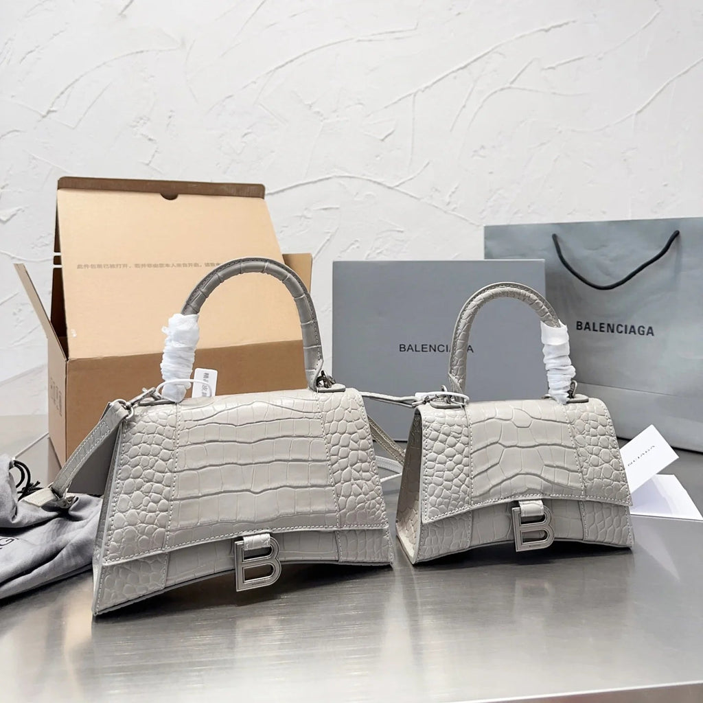 Crocodile Effect Tote Crossbody Bag
