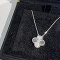 Guilloche Four-leaf Clover Necklace