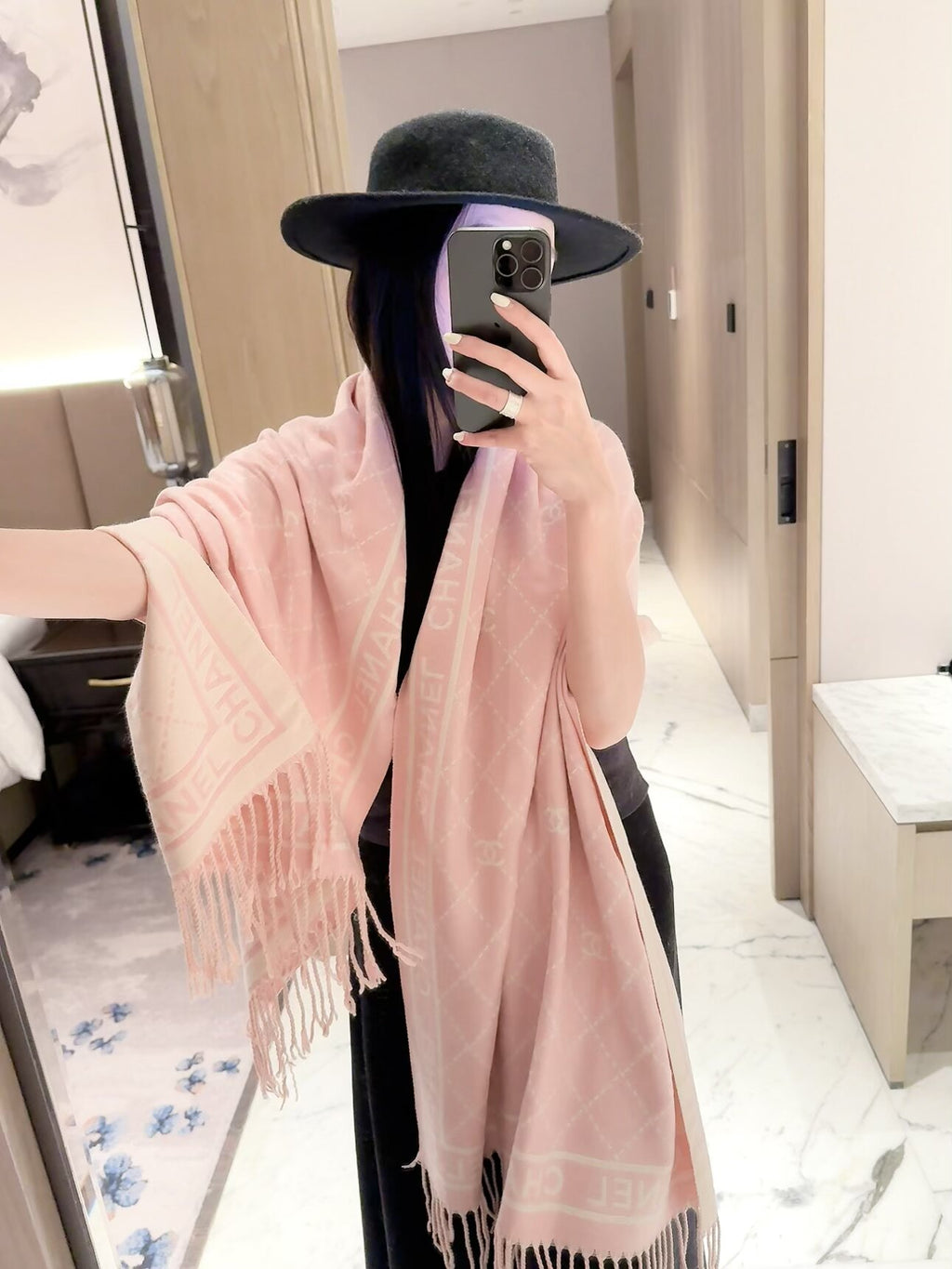 ✨ 2026 New Diamond Jacquard Cashmere Scarf – Soft, Elegant & Luxurious