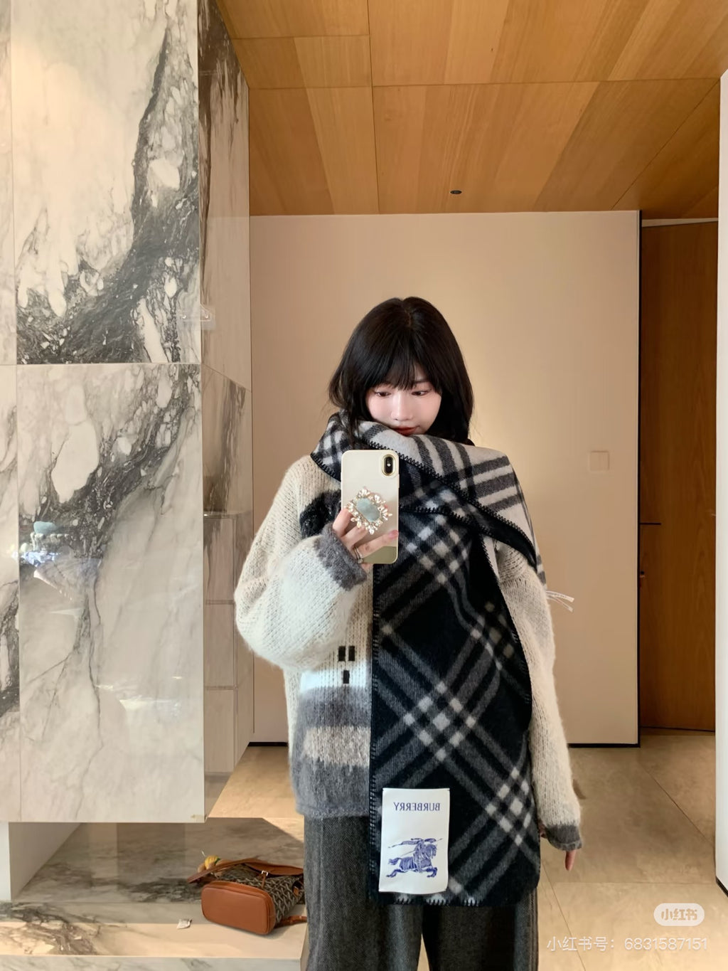 💰✨✨ In Stock | 2025 New Year Hooded Checkered Wool Shawl – Elegant Blanket-Style Wrap