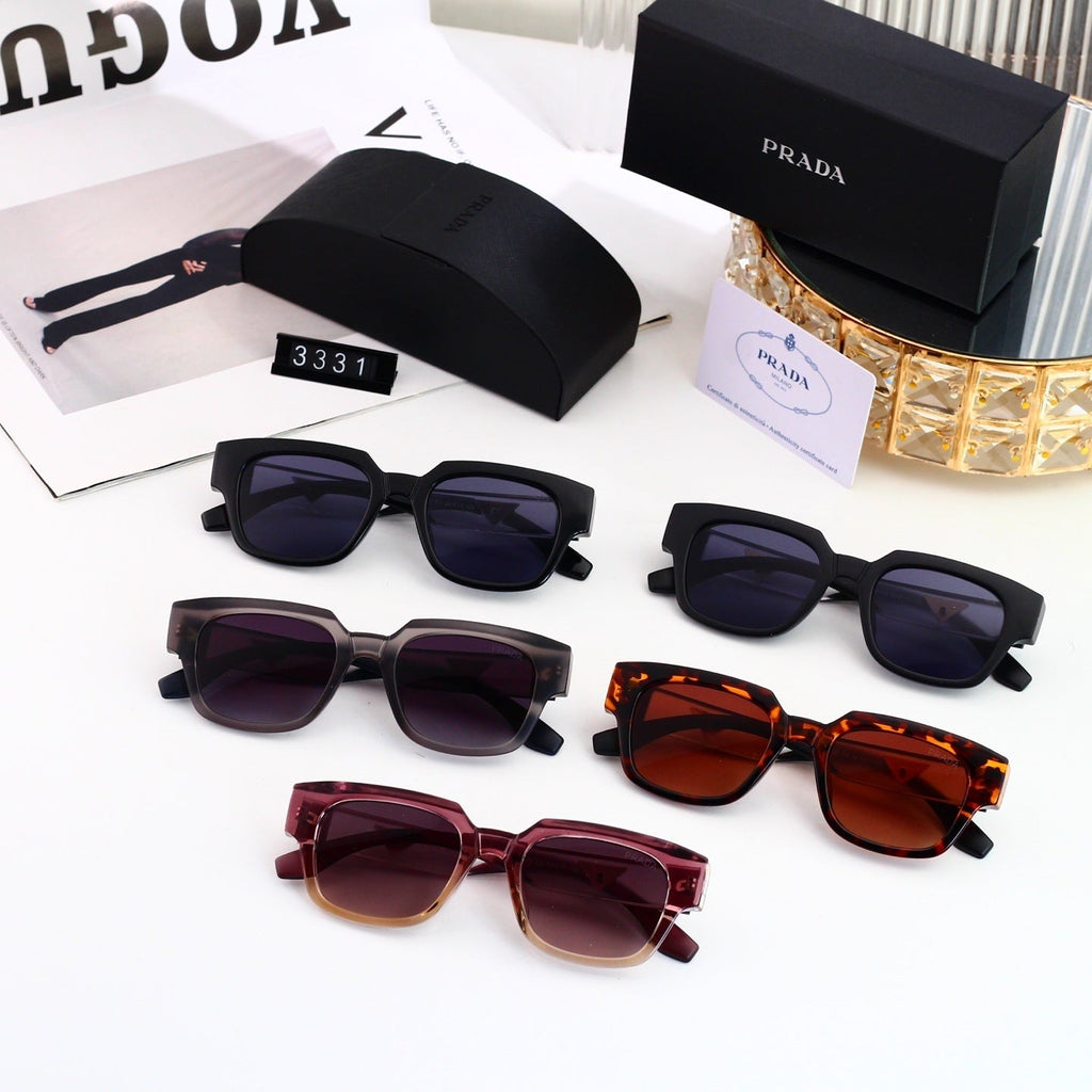 Casual Metal Polygon Sunglasses Fashion Streetwear 3331