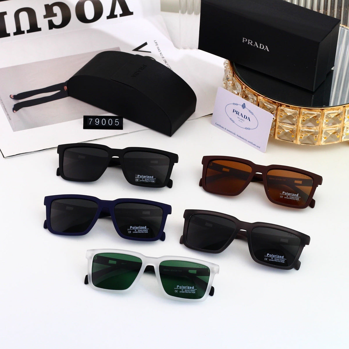 Polarized Sunglasses Fashion Square Frame Sunglasses 79005