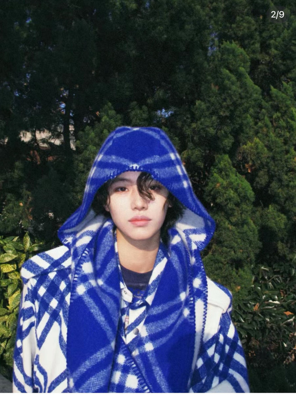 ✨ In Stock | 2025 New Year Hooded Checkered Wool Shawl – Elegant Blanket-Style Wrap
