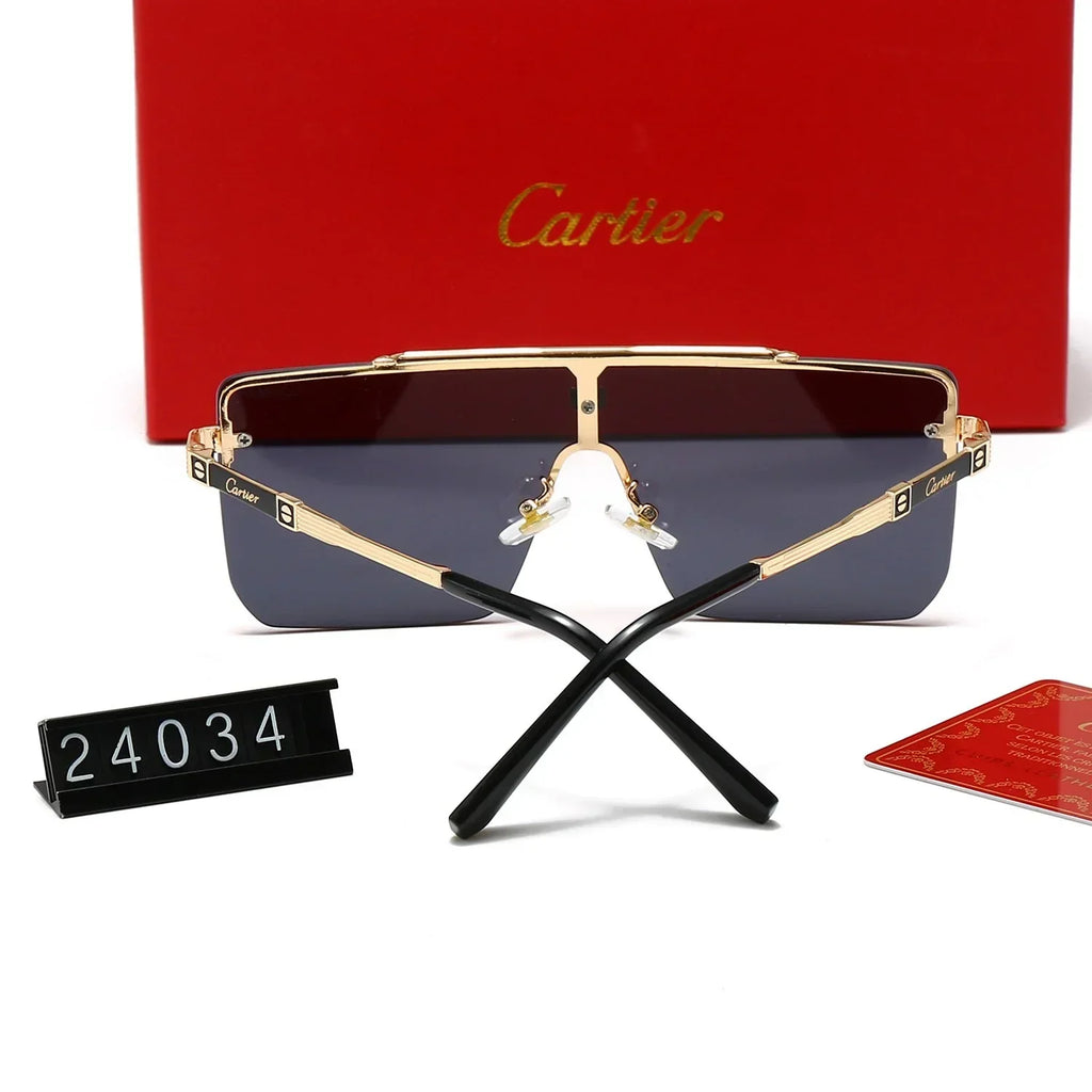 New frameless oversized sunglasses for men and women
