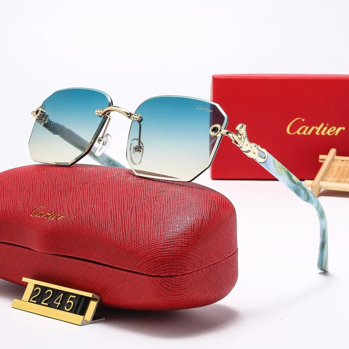 7 Colors Fashion frameless square Sunglasses 2245