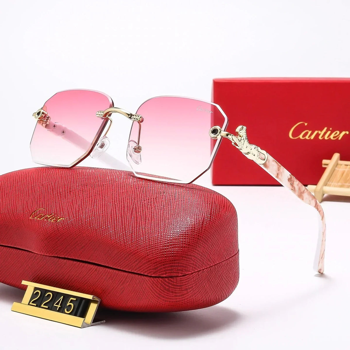 7 Colors Fashion frameless square Sunglasses 2245