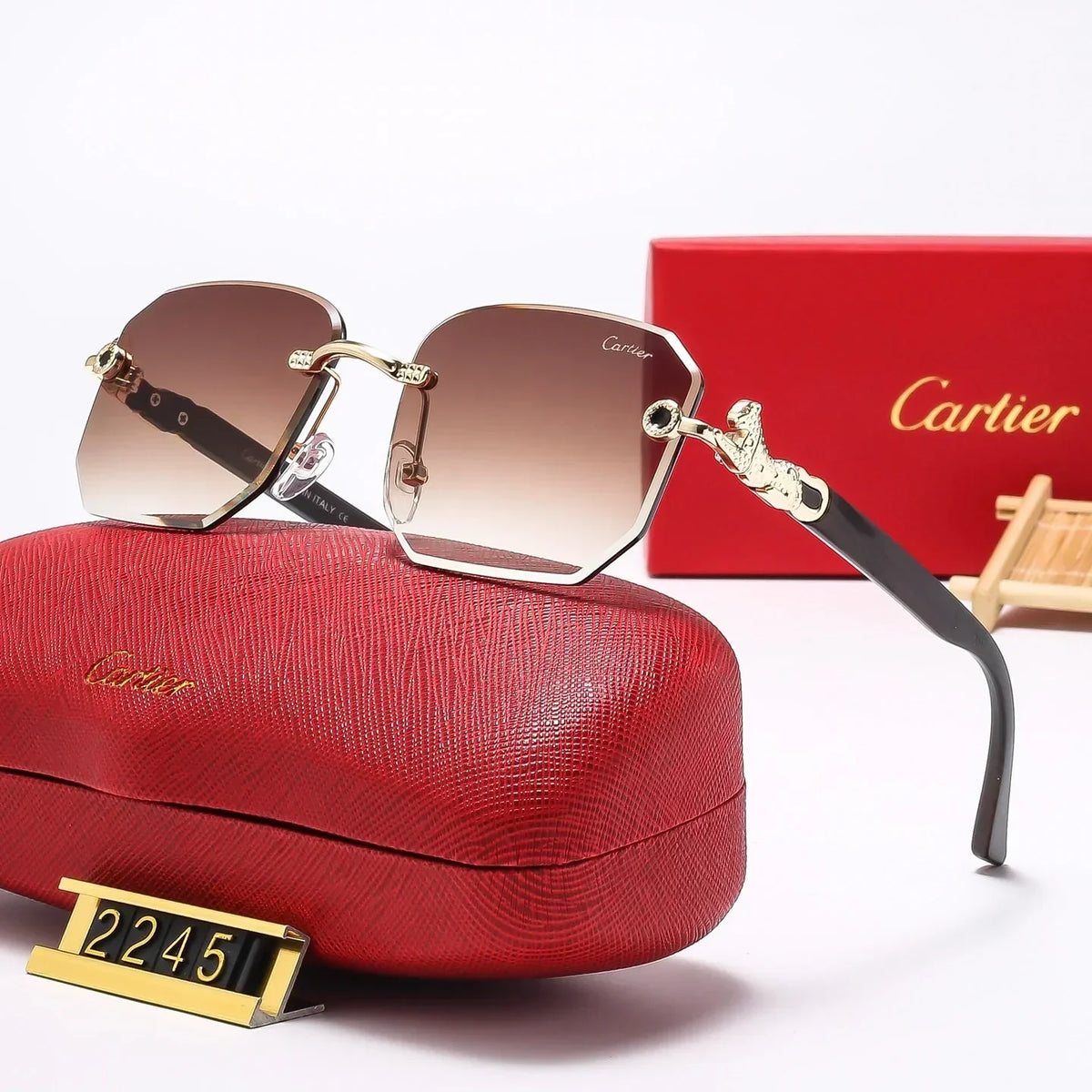 7 Colors Fashion frameless square Sunglasses 2245