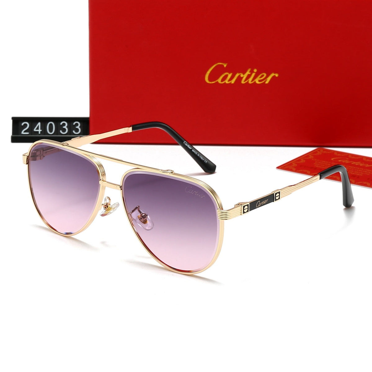 Fashion metal frame universal sunglasses 24033