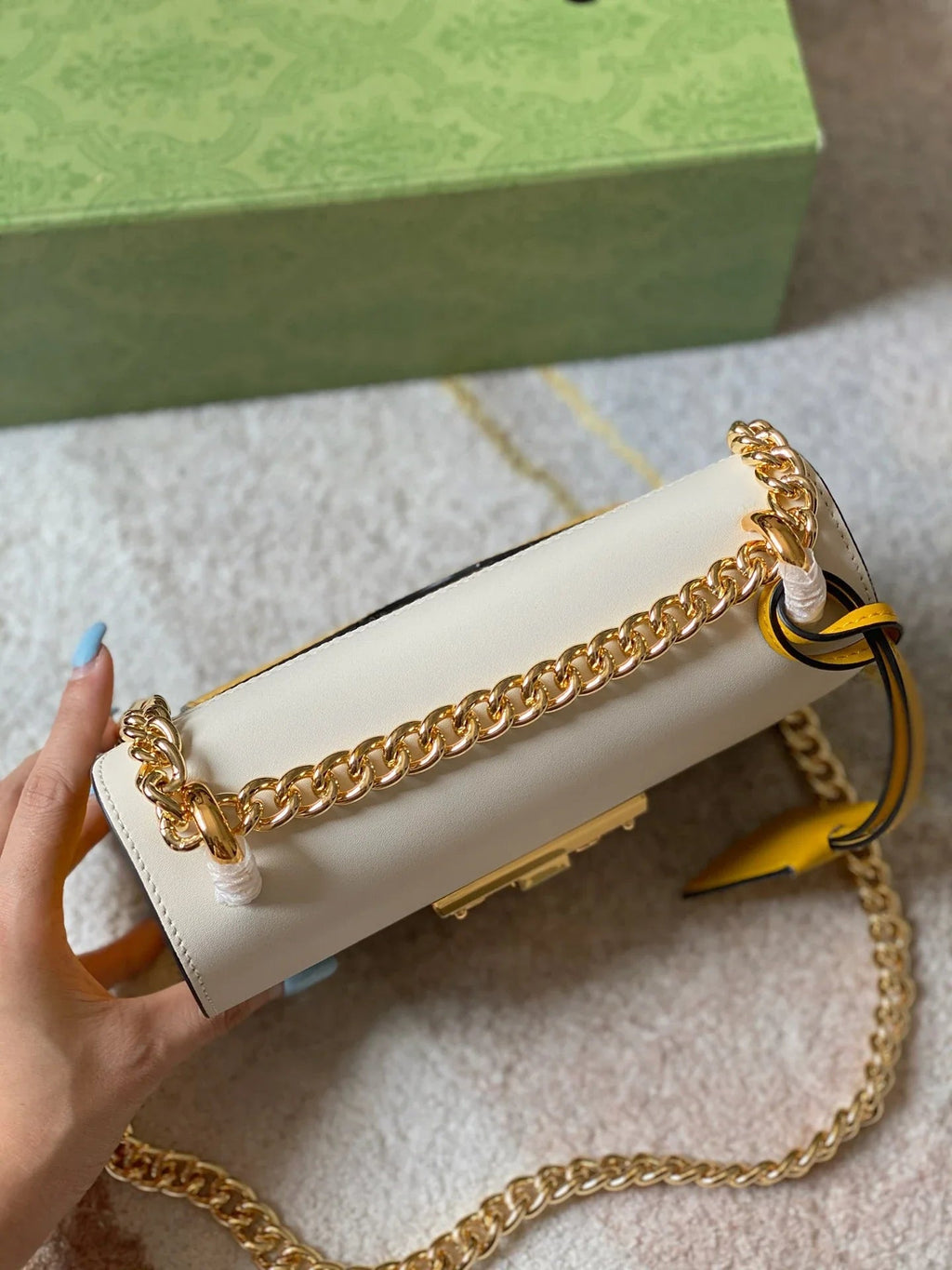 Padlock small shoulder bag
